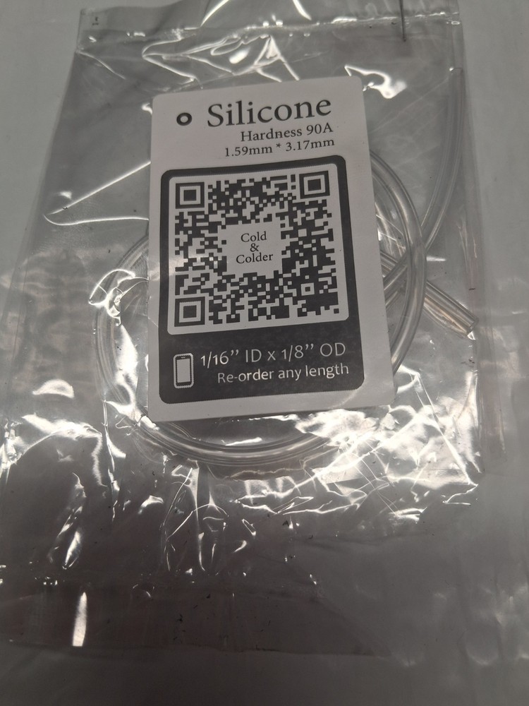 Silicone Tubing 1/16″ ID x 1/8″ OD Hobby- Food/Medical hose – High Temp 1ft