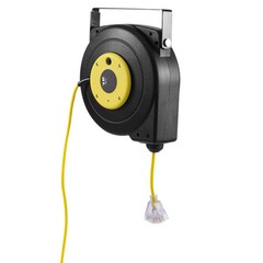 VEVOR Retractable Extension Cord Reel Power Cord Reel 50FT 14AWG/3C SJTOW
