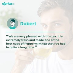 Pure Peppermint Tea – no stems, 100% Natural Herbal Tea, 60 bags, USA seller