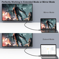 4K Displayport to HDMI 6 Feet Cable, Uni-Directional DP 1.2 Computer