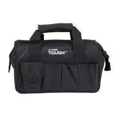 89-Piece Black Household Tool Set with 12-Pocket Tool Bag