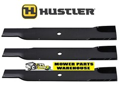 3 MOWER BLADES FOR HUSTLER 52″ RAPTOR 603995 795526 783753 MADE IN USA