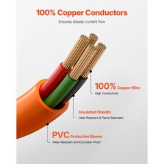 50 ft Dryer Extension Cord 4-Prong NEMA 14-30P to 14-30R Dryer Cord 30A