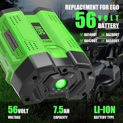 7.5Ah Lithium Battery / Charger For EGO Power+ 56V BA2800 BA2800T BA4200 BA1400