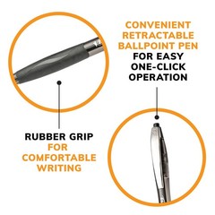 BIC Glide Black Retractable Ballpoint Pens, Medium Point (1.0mm), 4-Count Pack,