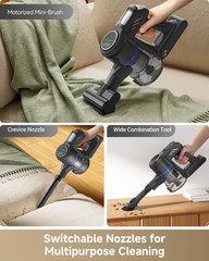 J30 Cordless Vacuum Cleaner,144AW Powerful Suction, 180° Folding Tube Cleans …