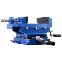 VEVOR Cross Slide Drill Press Vise 4 Inch 2 Way X-Y Axis Bench Vise Cast Iron