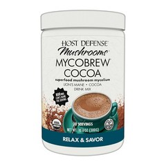 Host Defense MycoBrew Cocoa, 800 mg Lion’s Mane per Serving, 10.6 Ounces