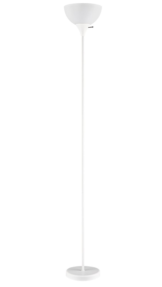 71″ White Floor Lamp, Modern Design