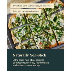 Caraway Non-Stick Ceramic Baking Sheet – Naturally Slick Ceramic Coating – Cream