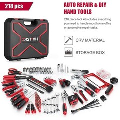 218-Piece Household Tool Kit, Auto Repair Tool Set, Tool Kits for Homeowner