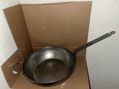 De Buyer MINERAL B Carbon Steel 13” Frying Pan Deep Induction Ready France
