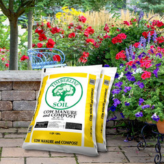 Cow Manure Compost 40 lb Organic Soil Amendment Garden Soil Booster Timberline