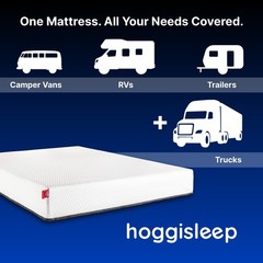 Short Queen, 10 Inch RV Mattress 60×74, High-Quality Memory Foam, hoggisleep NEW