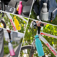 Insulated Water Bottles, 12Oz Stainless Steel Metal Water Bottle with Strap, BPA