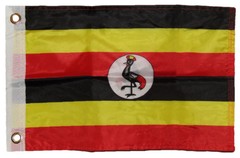 12×18 Uganda 2ply Double Sided 12″x18″ Flag Grommets