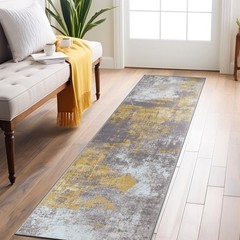 Rugshop Carpet Runners for Hallways Modern Distressed Abstract Non Slip Rugs 2×7