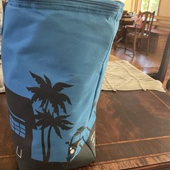Trader Joe’s Insulated Cooler Tote Bag Pasadena CA Reusable Grocery Blue