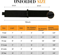 6 PCS Extension Cord Holder, Extension Cord Strap, Cable Organizer Straps for Co