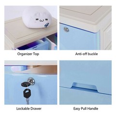 Plastic Storage Dresser Bedroom 6 Drawer Clothes Organizer Tower Cabinet Office