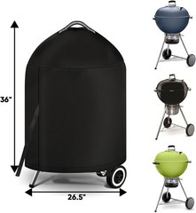 Grill Cover for Weber 22 Inch Charcoal Kettle- Heavy Duty Waterproof BBQ Cover