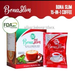 Bona Vita Slim 15 in 1 Coffee Drink (1 Box) 10 Sachets x 15g
