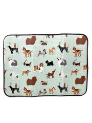 Charming Dogs Christmas Dish Drying 1 Mat 15” x 20” w/None Slip Backing – NWOT
