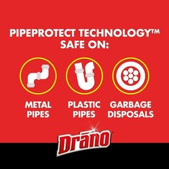 Drano Max Gel Drain Clog Remover, 32 oz – Unclogs Showers and Sinks.