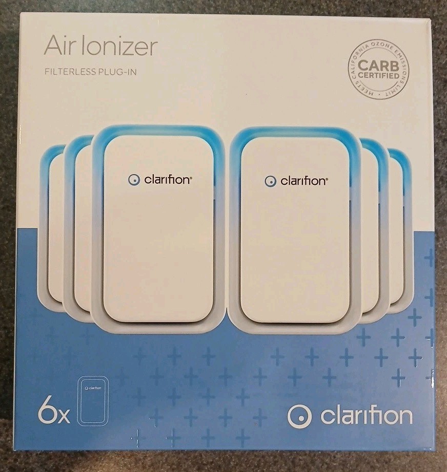 Clarifion 6-Pack GL-139 Filterless Air Ionizers Negative Ion Filtration For Home