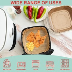 Non-Stick Air Fryer Disposable Non-stick Baking Parchment Paper Liners, 5-8 QT