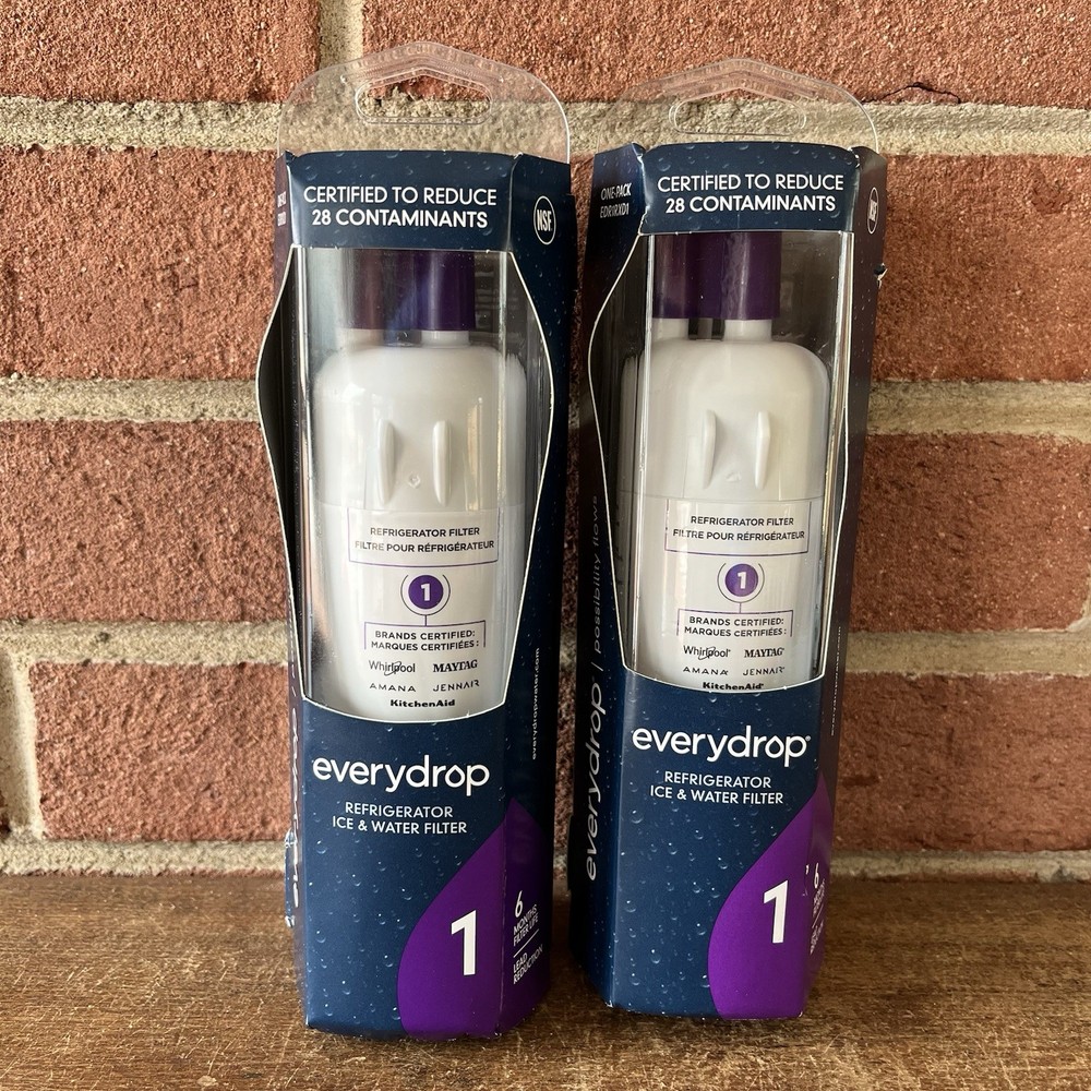Lot of 2 NEW EveryDrop Filter 1 Refrigerator Ice and Water Filter Replacement