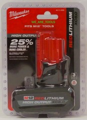 NEW N Box Milwaukee 2562-20 M12 FUEL 3/8 Stubby Impact Wrench, 2) 5.0 Ah Battery