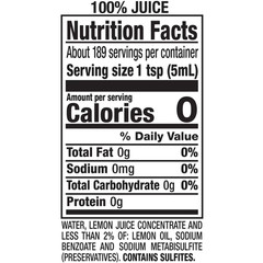(2 pack) ReaLemon 100% Lemon Juice, 32 fl oz bottle..