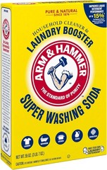 ARM & HAMMER Super Washing Soda Household Cleaner and Laundry Booster, 55 oz Box