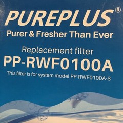 PUREPLUS Replacement Filter PP-RWF0100A Reduces 99% Chlorine Taste & Odor