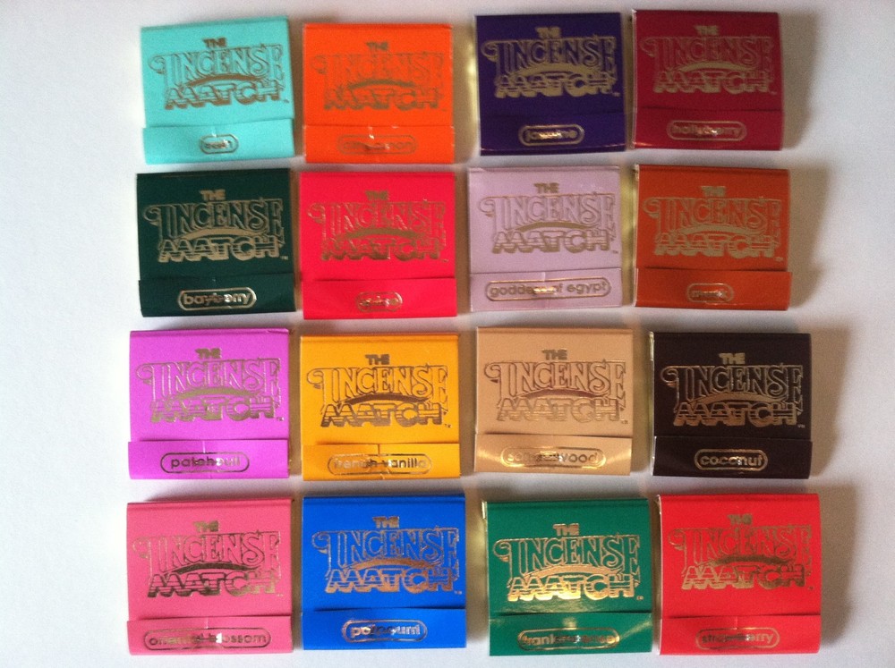 Incense Match Books – Assortment Variety Scented Matches – Box Lot of 50!