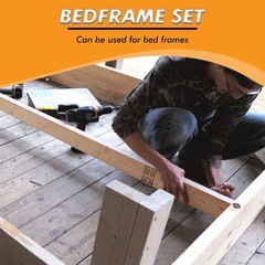 Bed Frame Hardware Set – Heavy Duty Screws and Bolts for Metal Bed Frame – At…
