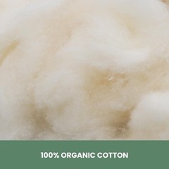 100% Organic Cotton Filled Bed Pillow with GOTS CERTIFIED Organic Cotton Cover