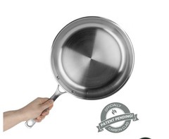 Strata 12.5″ Carbon Clad® 3-ply Carbon Steel Frying Pan—Partially Seasoned