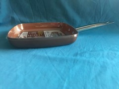 New Non-Stick 9.5” Square Copper Frying Pan ~ Ceramic Infused ~ Oven Safe