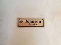 Custom Family Sign Carved Last Name Wood Plaque Cedar Walnut Personalized Wooden