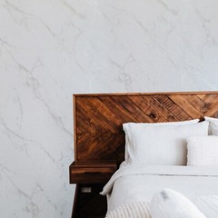 Faux marble stone off white tan gray silver metallic modern Vinyl wallpaper roll