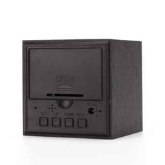 New Modern Wooden Wood Digital LED Desk Alarm Clock Thermometer Timer Calendar