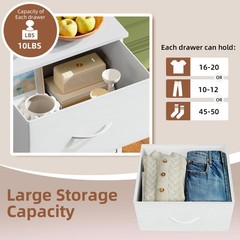 Tall Dresser with 5 Drawers Storage Organizer Chest of Drawers for Bedroom