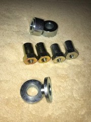 Husqvarna bushings, bolts, nuts and washers. Sorry, Part #s not available