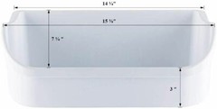 Door Bin Compatible with Frigidaire Refrigerator 240356401 ( 2 PCs )