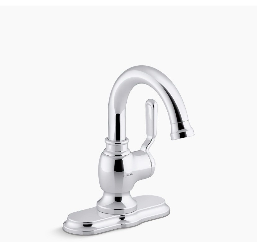 Kohler Sterling Single Handle Bathroom Faucet Polished Chrome. 27374-4-CP J2