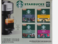 Starbucks Espresso Capsules for Nespresso Vertuo Variety Pack, 60 Count New