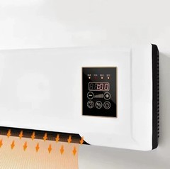 1800W Wall Mounted Fan Heater 2-in-1 Cooling Heating Quiet 20㎡ Room