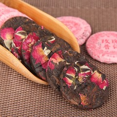 500g Yunnan Pu Erh Tea Cake Double Petaled Rose Tea Ripe Tea Small Tea Cake